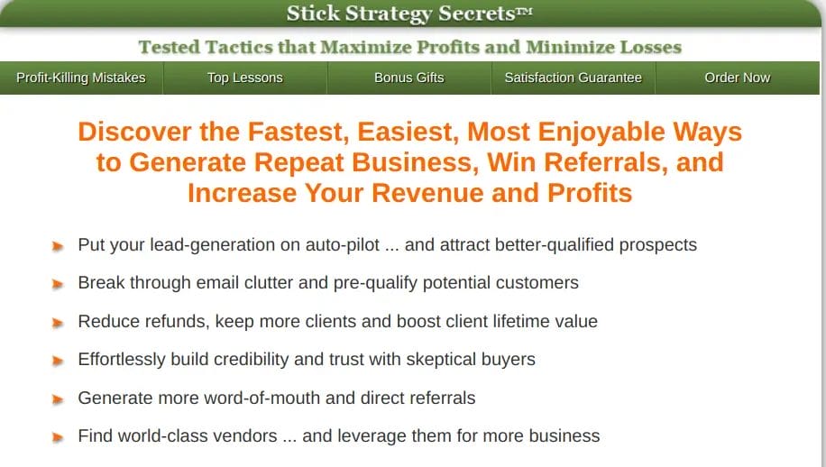 Alex Mandossian – Stick Strategy Secrets