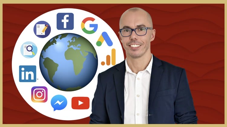 Udemy - Digital Marketing Course 2023: Be a Digital Marketing Nomad