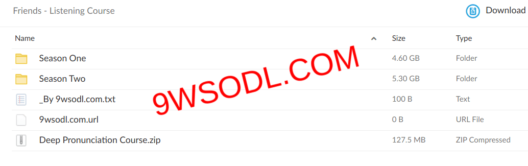 Friends English Listening Course Proof of Files