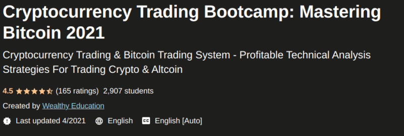 Cryptocurrency Trading Bootcamp Mastering Bitcoin 2021