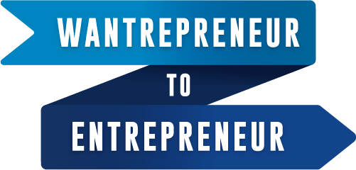 Wantrepreneur to entrepreneur logo