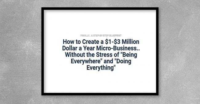Ryan Lee – Micro-Business Workshop