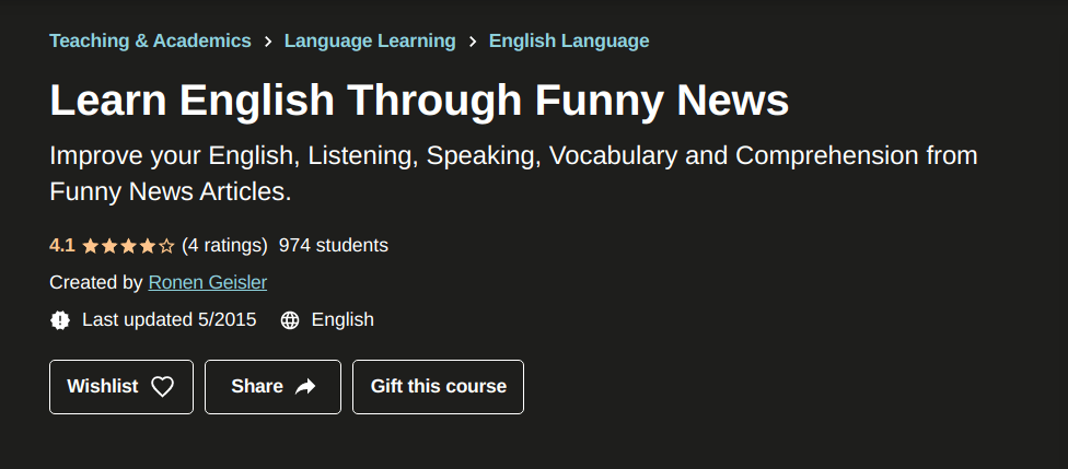 Learn English Through Funny News