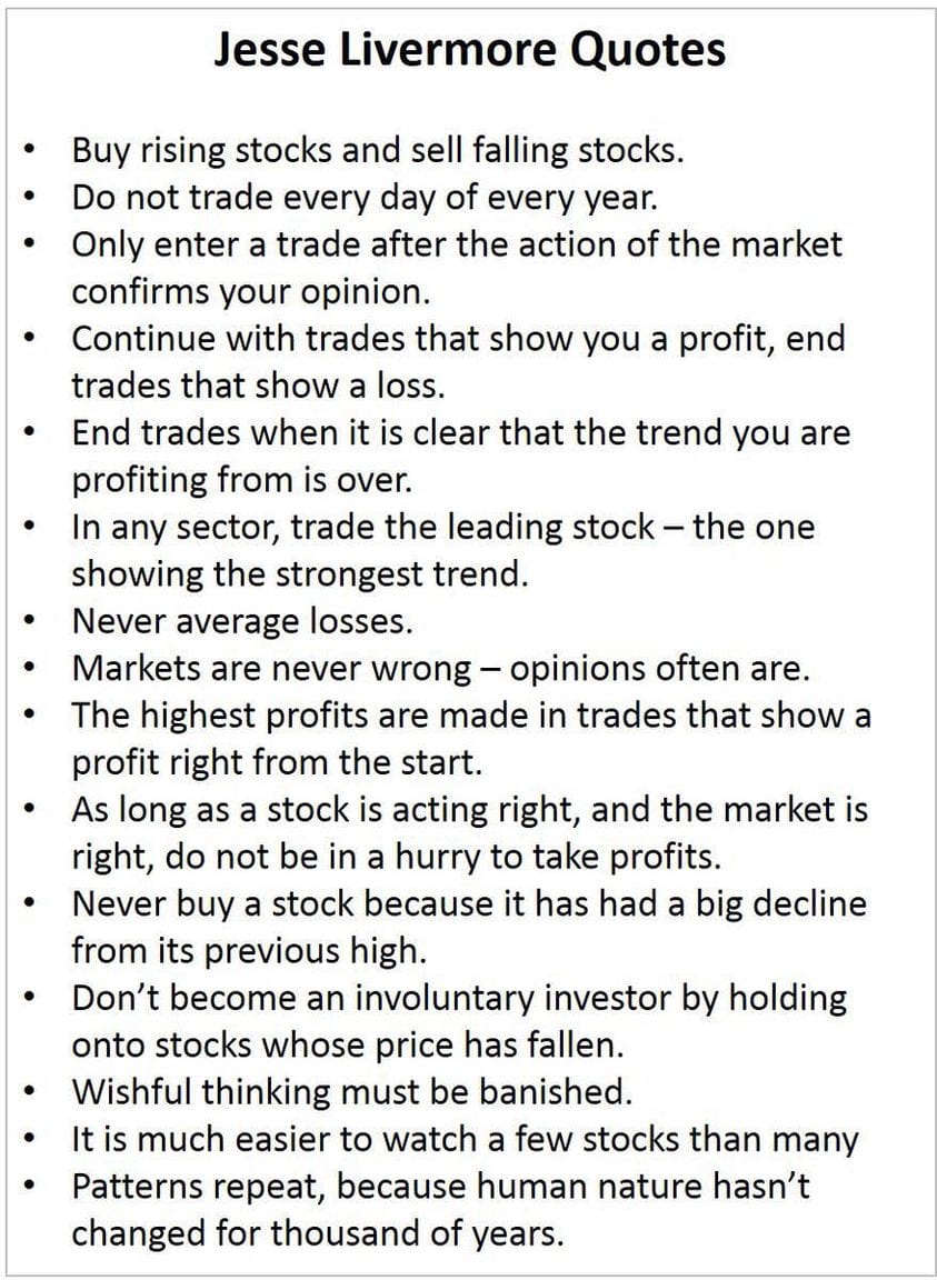 jesse livermore quotes