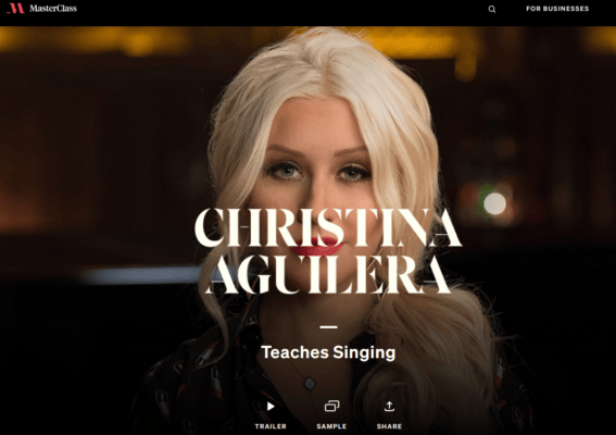MasterClass - Christina Aguilera Teaches Singing