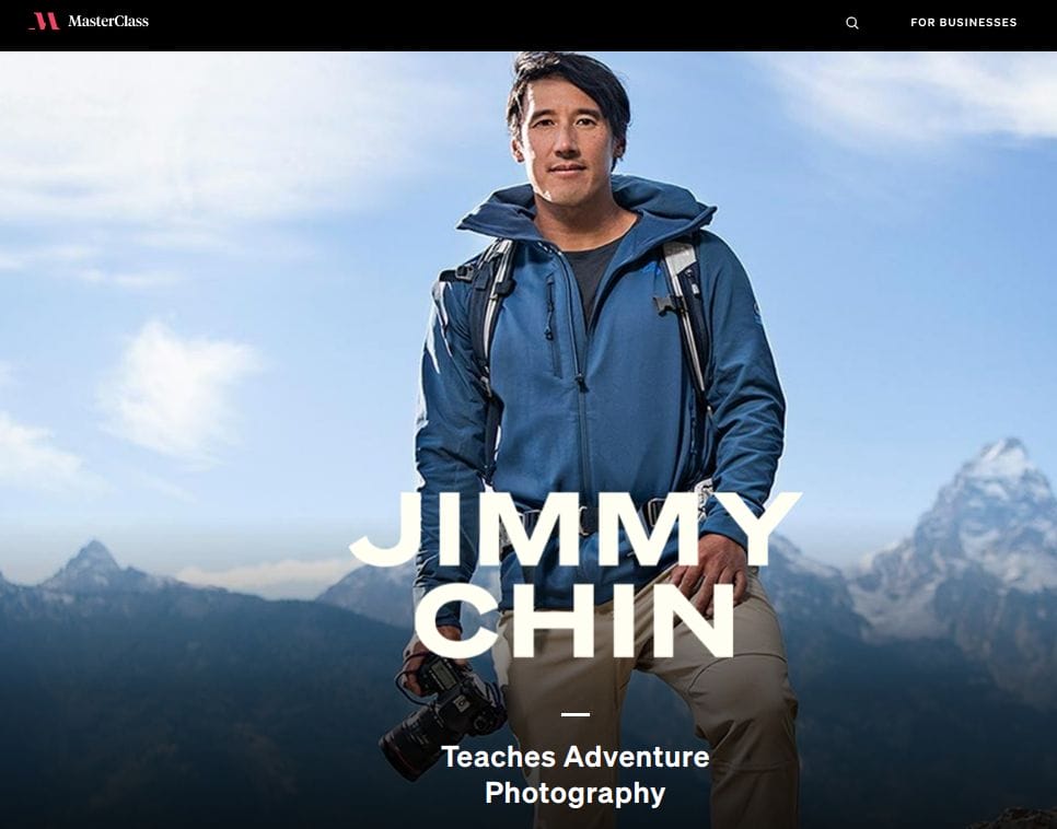 MasterClass - Jimmy Chin Teaches Adventure Photography