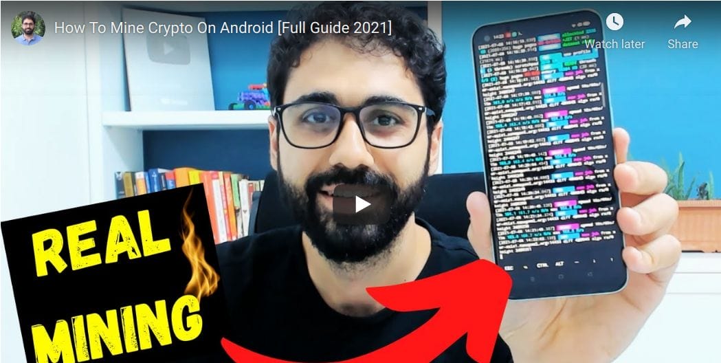 Video Mine BTC on Android