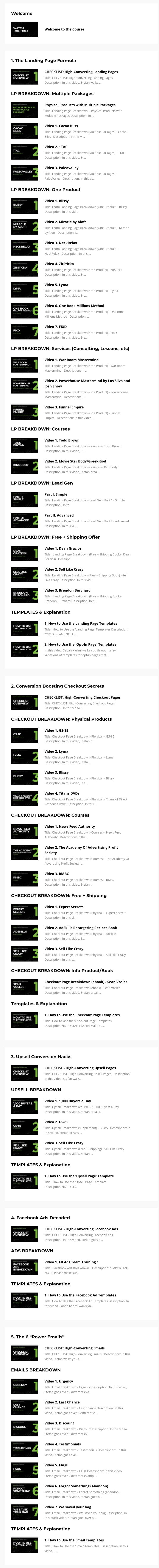 Stefan Georgi – Profit Fix Formula - course content