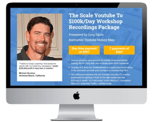 Greg Davis – The Scale Youtube To $100k/Day Workshop