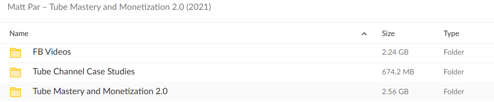 Matt Par Tube Mastery & Monetization 2.0 (2021)