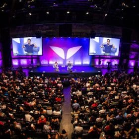 Vishen Lakhiani at conference