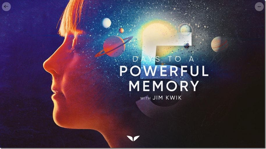 Jim Kwik - 5 Days To A Powerful Memory - MindValley