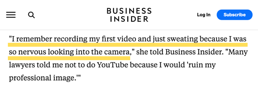 Erika Kullberg featured in business insider