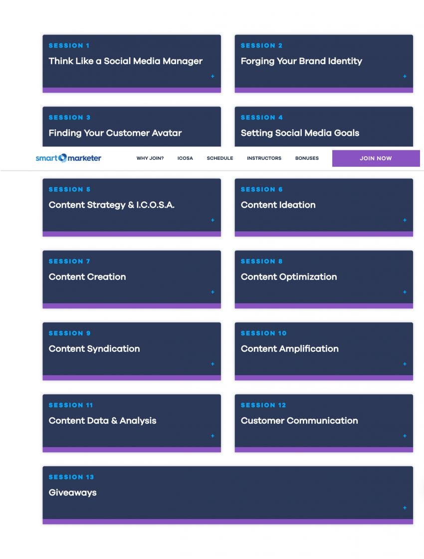 Laura Palladino – Smart Social - course curriculum