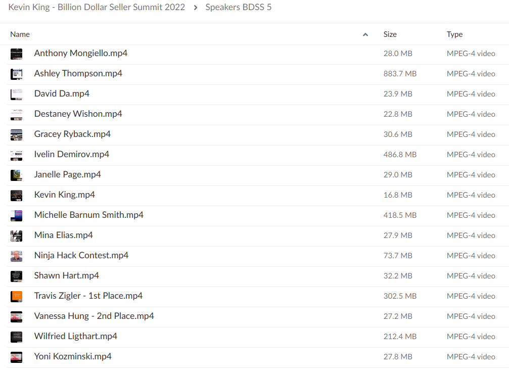 Kevin King – Billion Dollar Seller Summit 2022 download