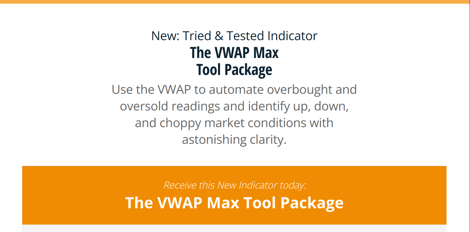 Simpler Trading – VWAP Max Tool Package – Raghee Horner