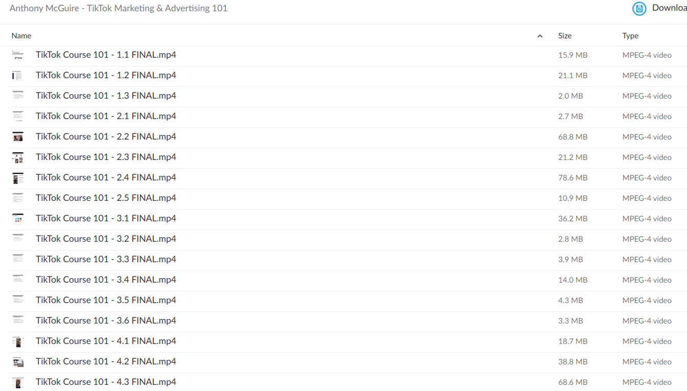 Anthony McGuire – TikTok Marketing & Advertising 101 - Download 1