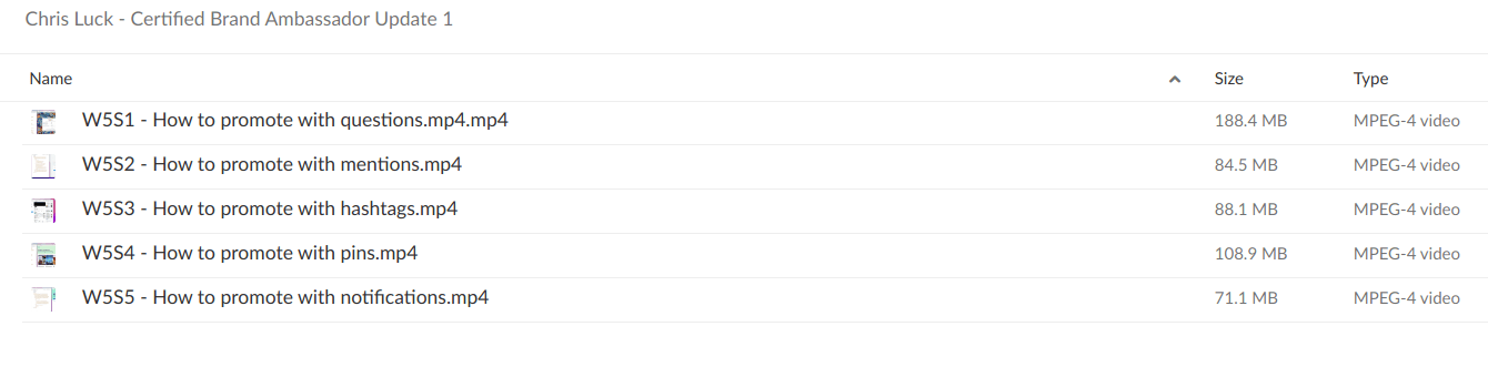 Chris Luck – Certified Brand Ambassador – AMBSDR Update 1