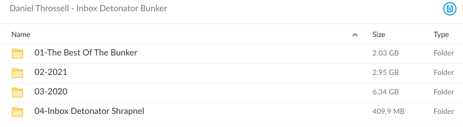 Daniel Throssell – Inbox Detonator Bunker