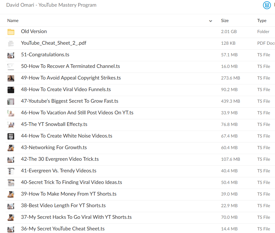 David Omari – YouTube Mastery Program - Download 1