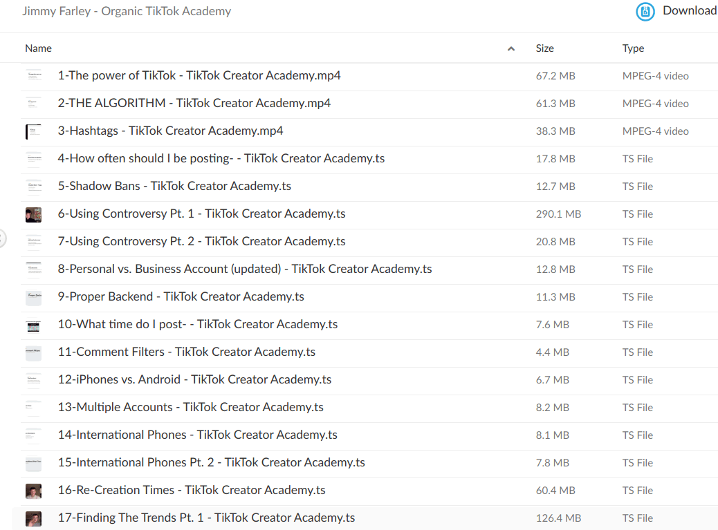 Jimmy Farley – Organic Tiktok Academy Download