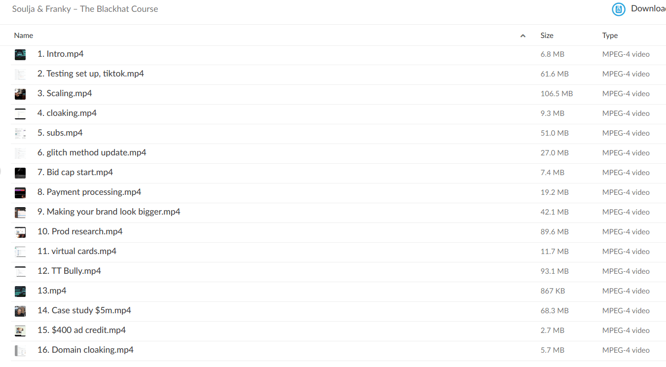 Soulja & Franky – The Blackhat Course Download