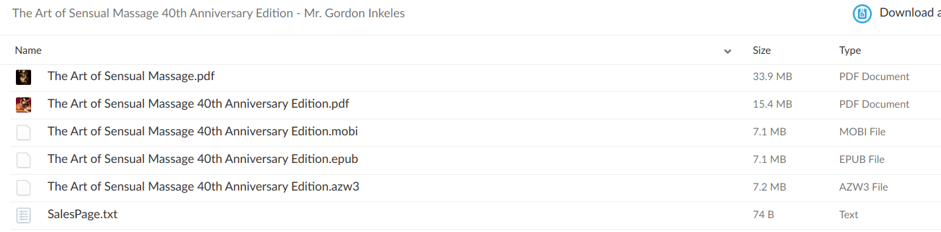 The Art of Sensual Massage 40th Anniversary Edition – Mr. Gordon Inkeles Download