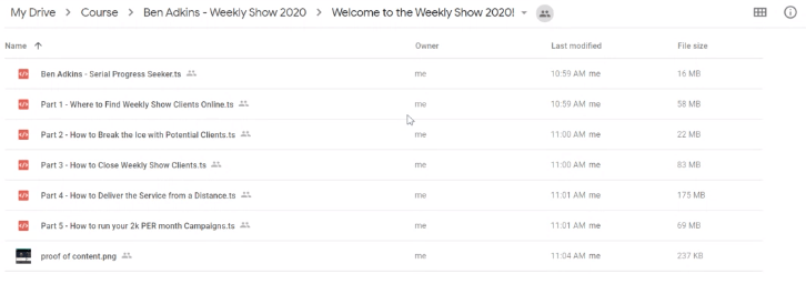 Ben Adkins – Weekly Show 2020 - Download 2