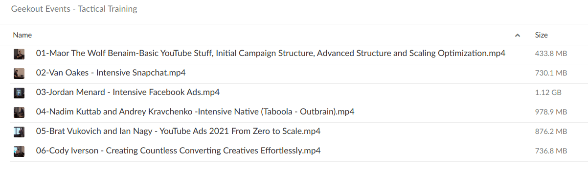 Geekout Events – Tactical Training