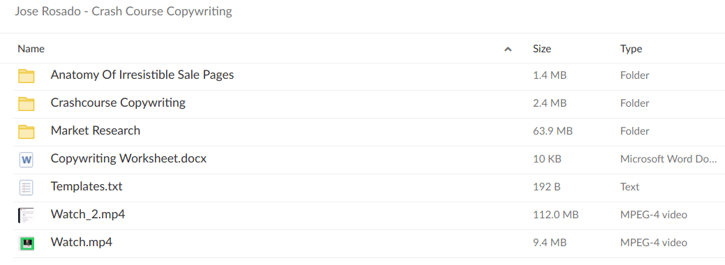 Jose Rosado – Crash Course Copywriting Download