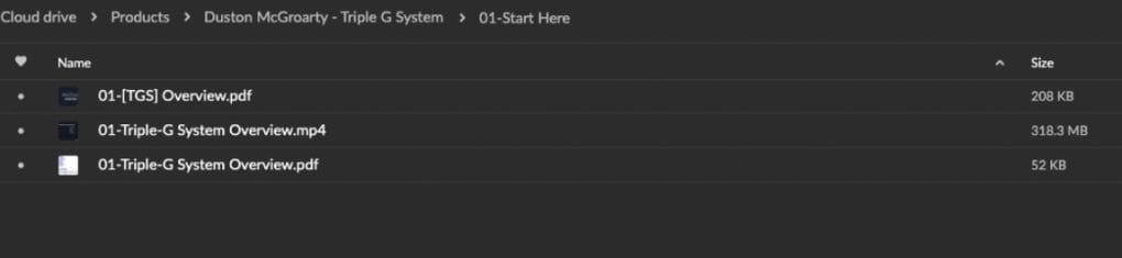 Duston McGroarty – Triple G System