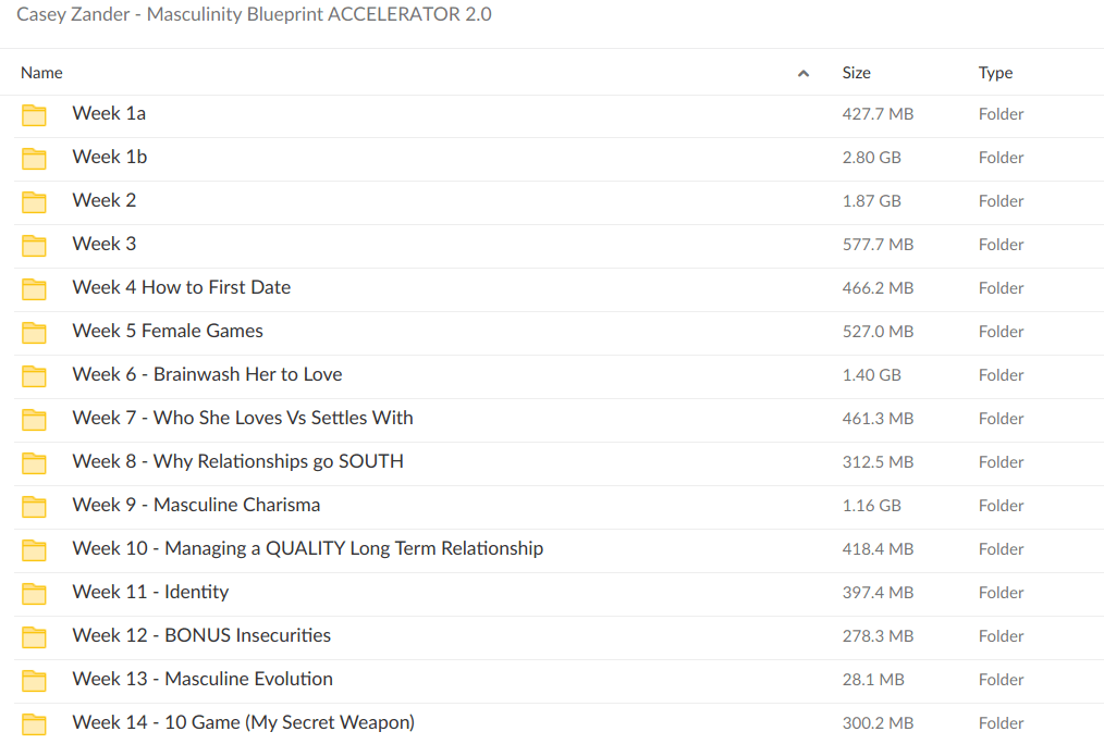 Casey Zander – Masculinity Blueprint ACCELERATOR 2.0