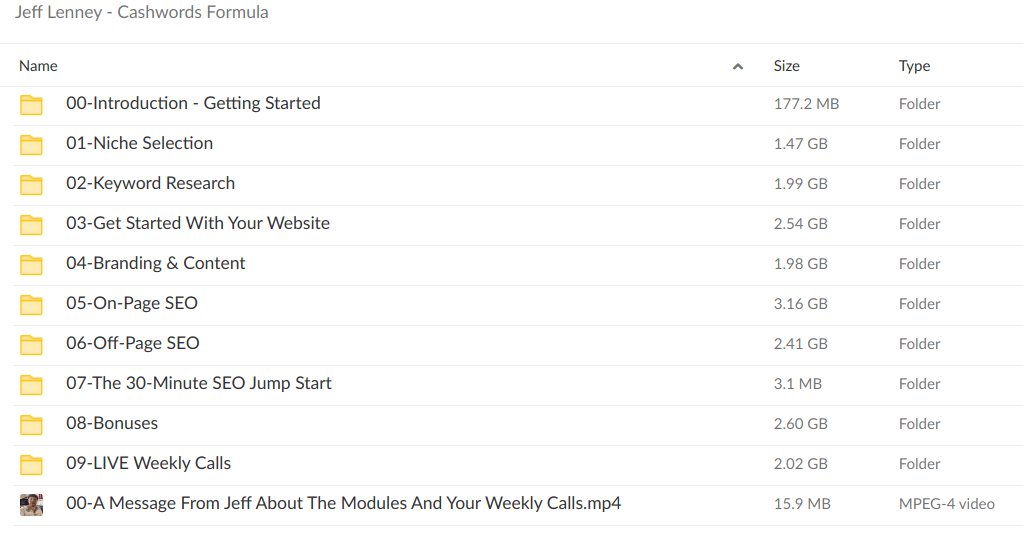 Jeff Lenney – Cashwords Formula