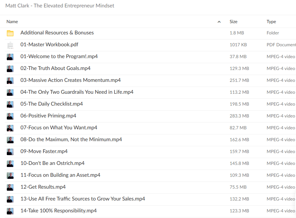 Download Matt Clark – The Elevated Entrepreneur Mindset