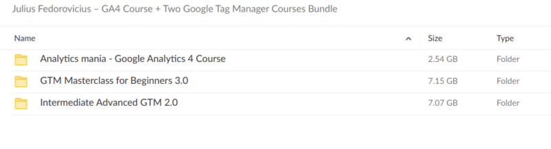 Julius Fedorovicius – GA4 Course + Two Google Tag Manager Courses Bundle - File Proof
