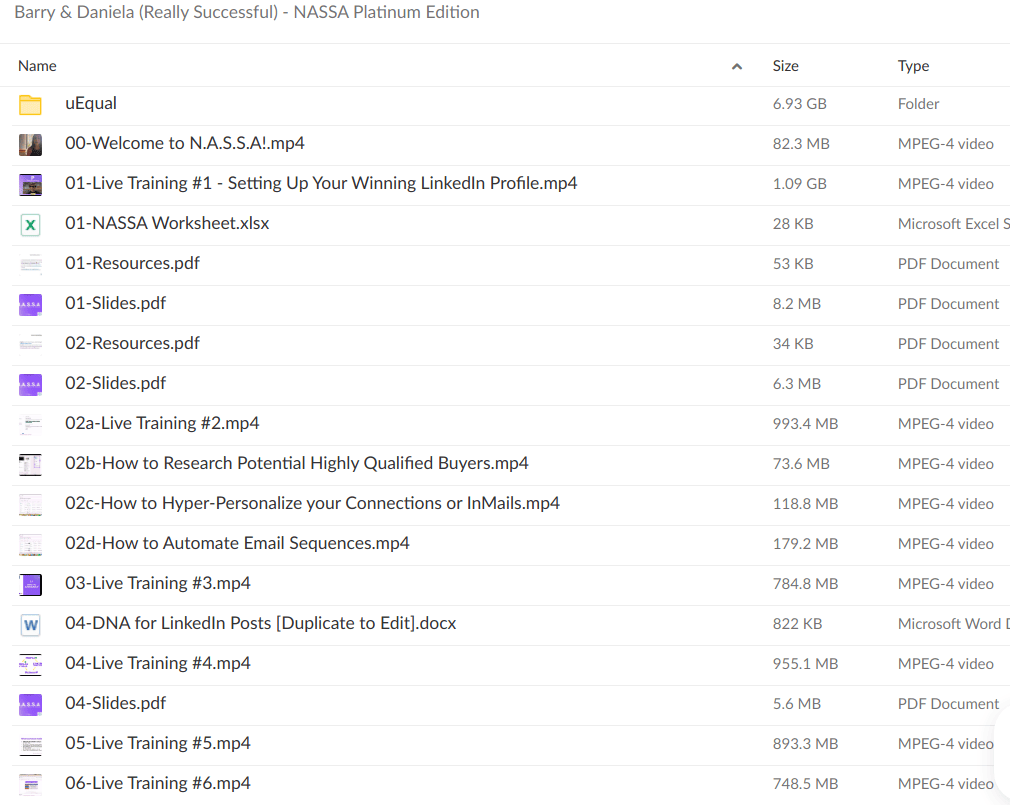 Barry & Daniela (Really Successful) – NASSA Platinum Edition