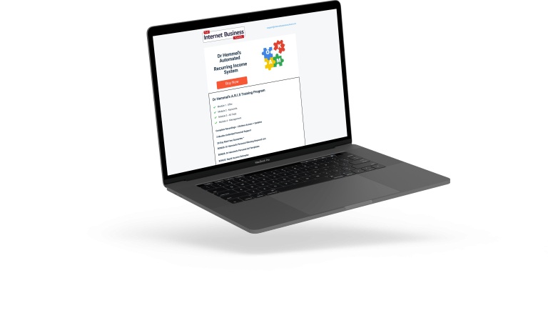 The Internet Business School on Mac Book Pro