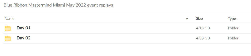 Blue Ribbon Mastermind Miami May 2022 Event Replays