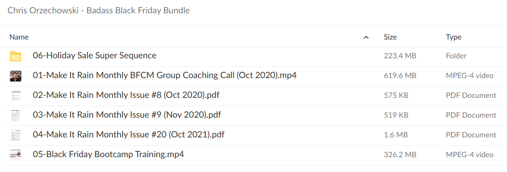 Chris Orzechowski – Badass Black Friday Bundle - download