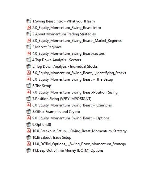 Pollinate Trading - Swing Beast Momentum