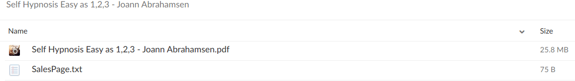 Self Hypnosis Easy as 1,2,3 – Joann Abrahamsen - download