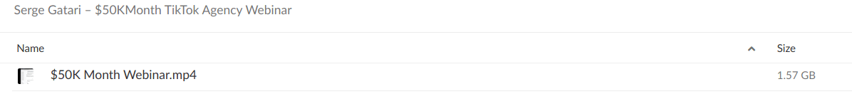 Serge Gatari – $50K_Month TikTok Agency Webinar