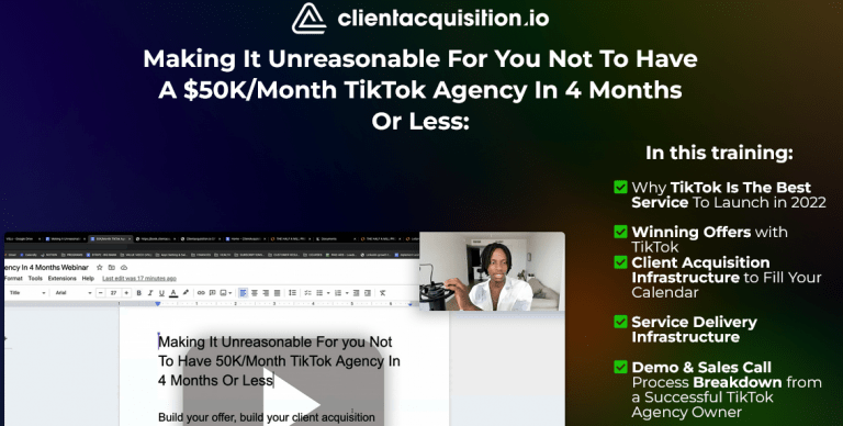 Serge Gatari – $50K_Month TikTok Agency Webinar