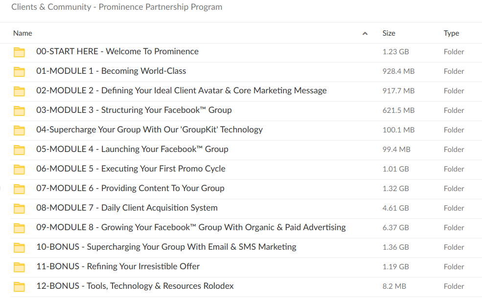 Clients & Community – Prominence Partnership Program - download
