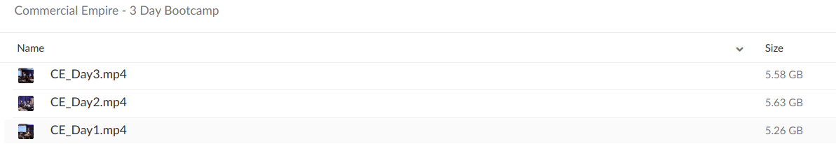 Commercial Empire – Tim Bratz – 3 Day Bootcamp - download