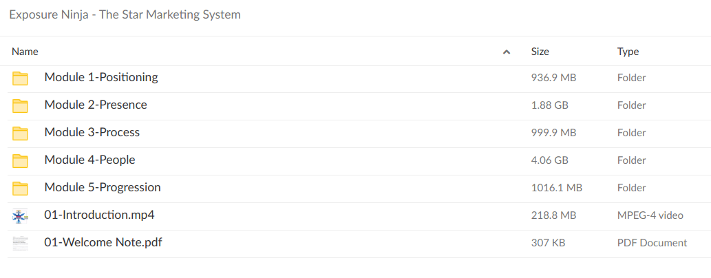 Exposure Ninja – The Star Marketing System - download