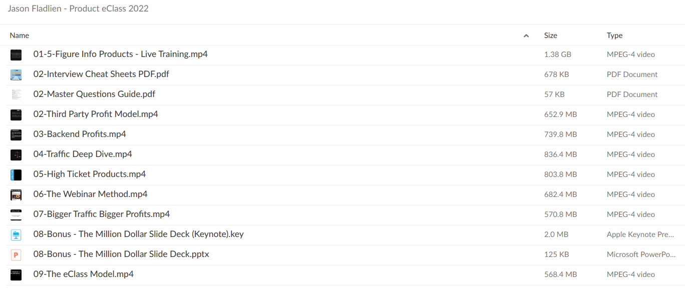 Jason Fladlien – Product eClass 2022 - download