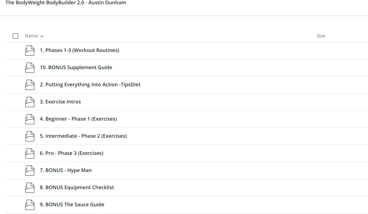 The BodyWeight BodyBuilder 2.0 - Austin Dunham - download