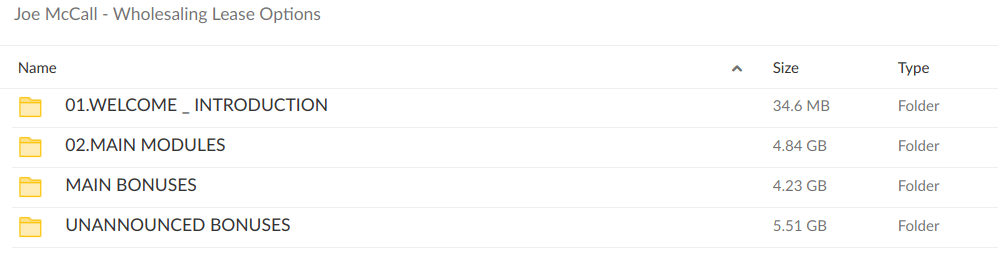 Wholesaling Lease Options by Joe McCall - download