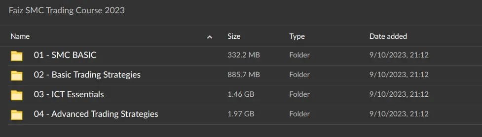 Faiz SMC Trading Course 2023 - download proof